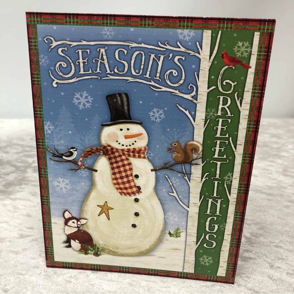 Christmas cards w/full color envelopes Season’s Greetings w/verse set of 13